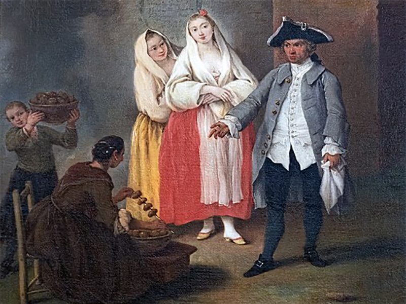 Ca’ Rezzonico – La venditrice di frittole – Pietro longhi 1755